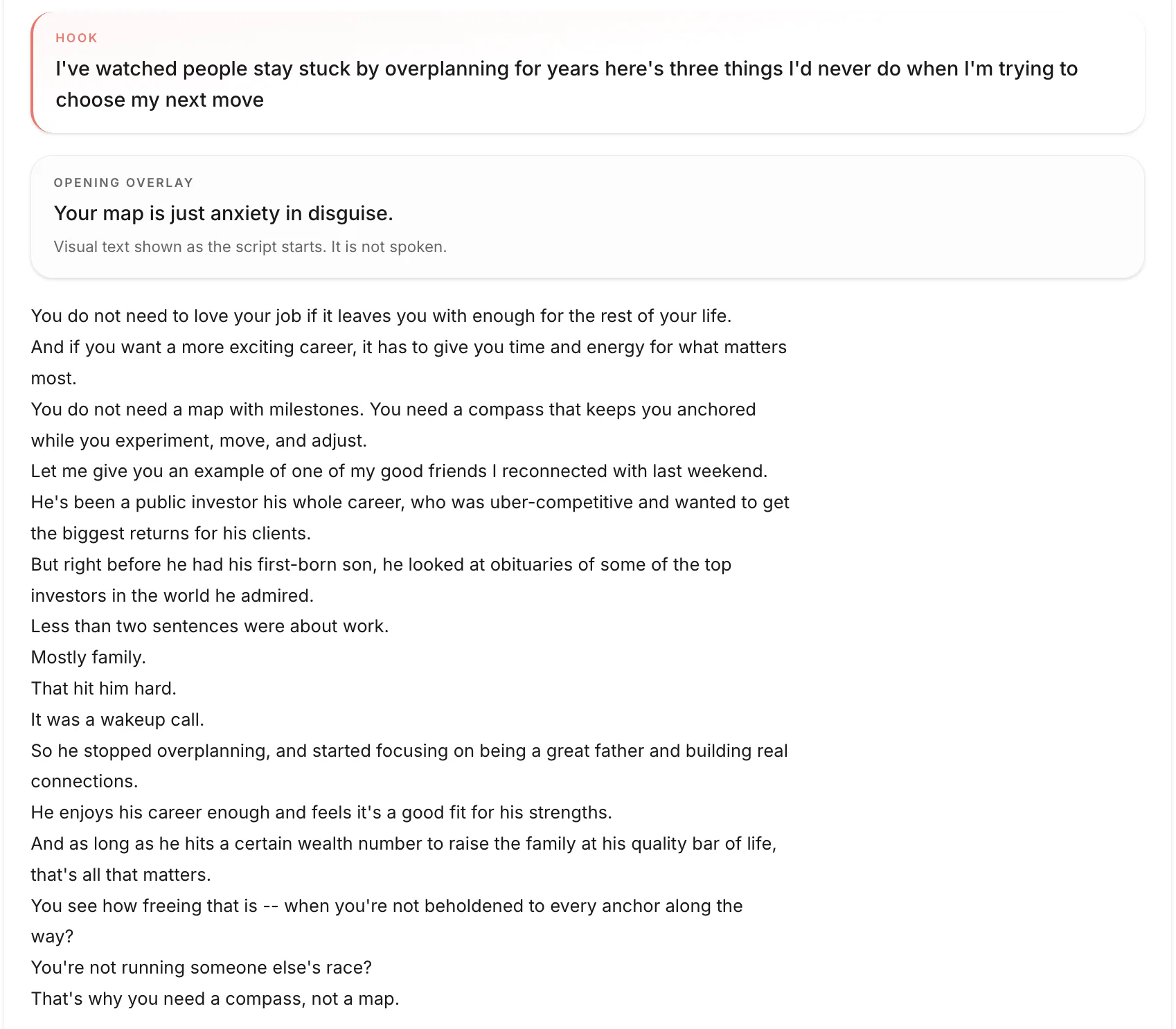Ready-to-record script